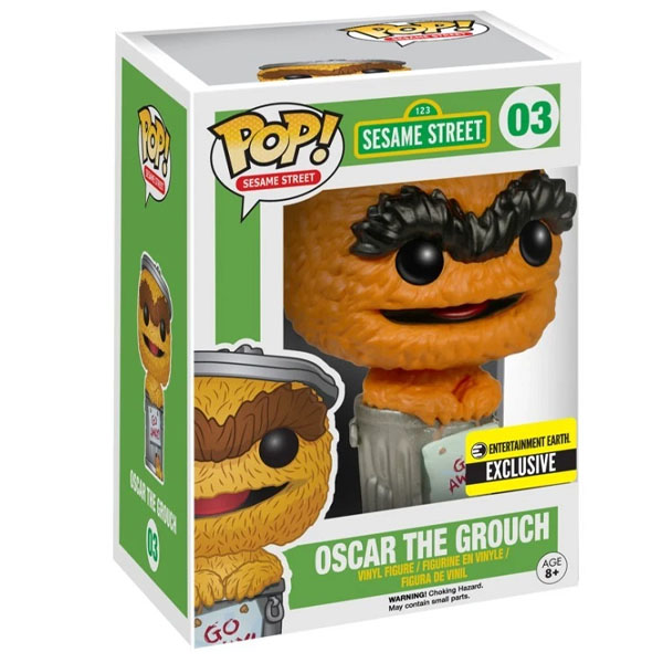 Funko POP #03 Sesame Street Oscar the Grouch First Appearance (Orange) Exclusive Figure